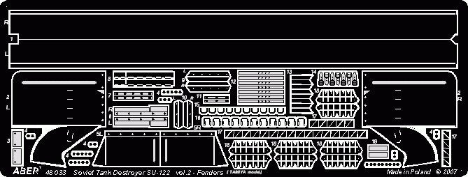 Aber 48033 SU-122 - partie 2 - jeu supplémentaire - ailes Tamiya 1/48 – image 4