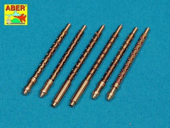 Aber A32108 Set of 6 turned U.S. cal .50 (12,7mm) Browning M2 barrels for P-51 Mustang 1/32