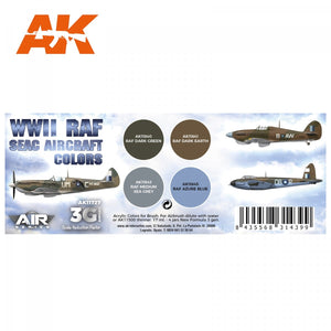 AK Interactive AK11727 WWII RAF SEAC AIRCRAFT COLORS 4x17 ml – imagen 2
