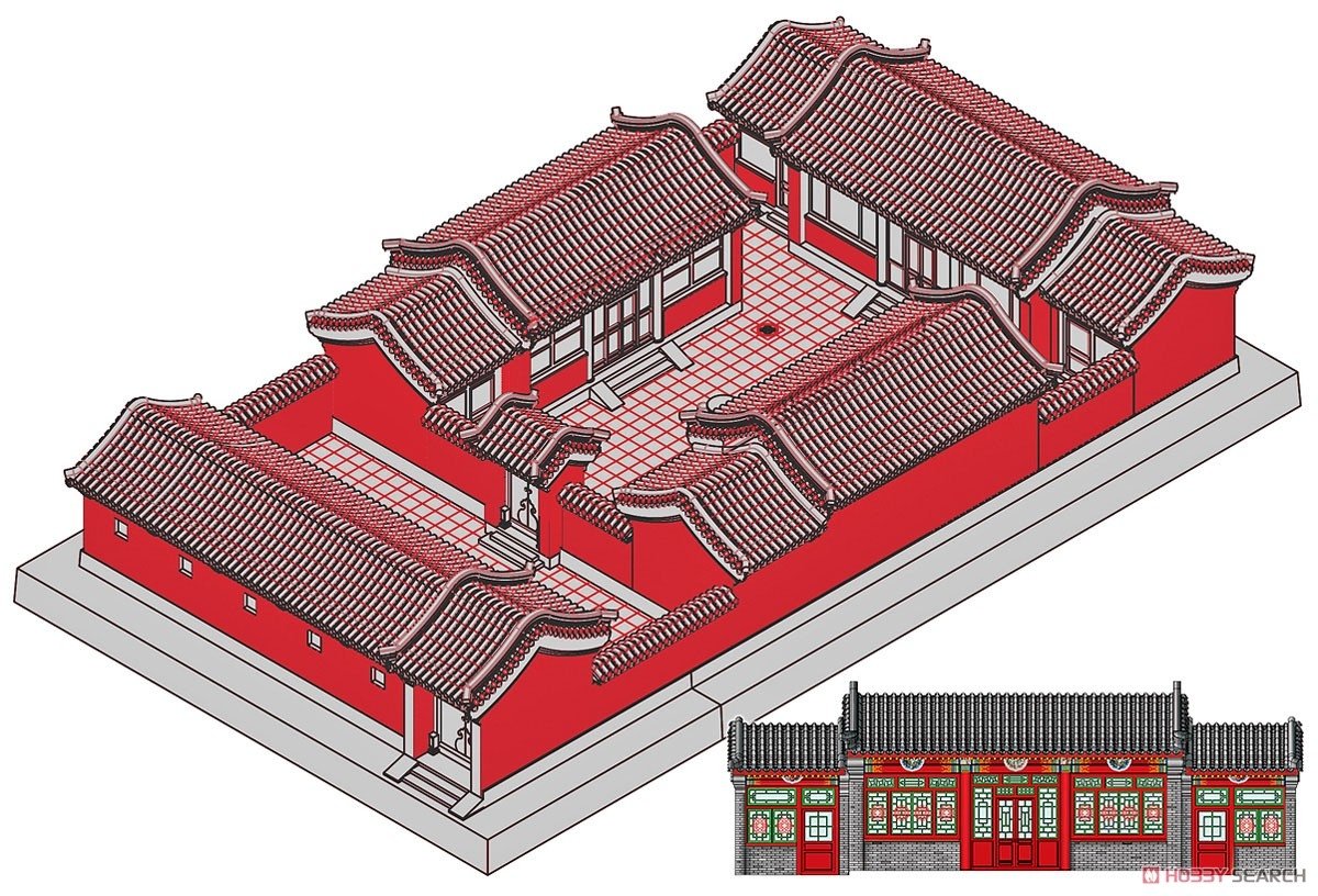 Trumpeter 09001 Beijing Siheyuan (Courtyard House) 1/100 – imagen 2