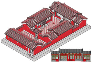 Trumpeter 09001 Beijing Siheyuan (Courtyard House) 1/100 – imagen 2