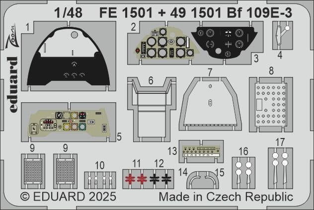 Eduard 491501 Bf 109E-3 Hobby Boss 1/48  – image 2