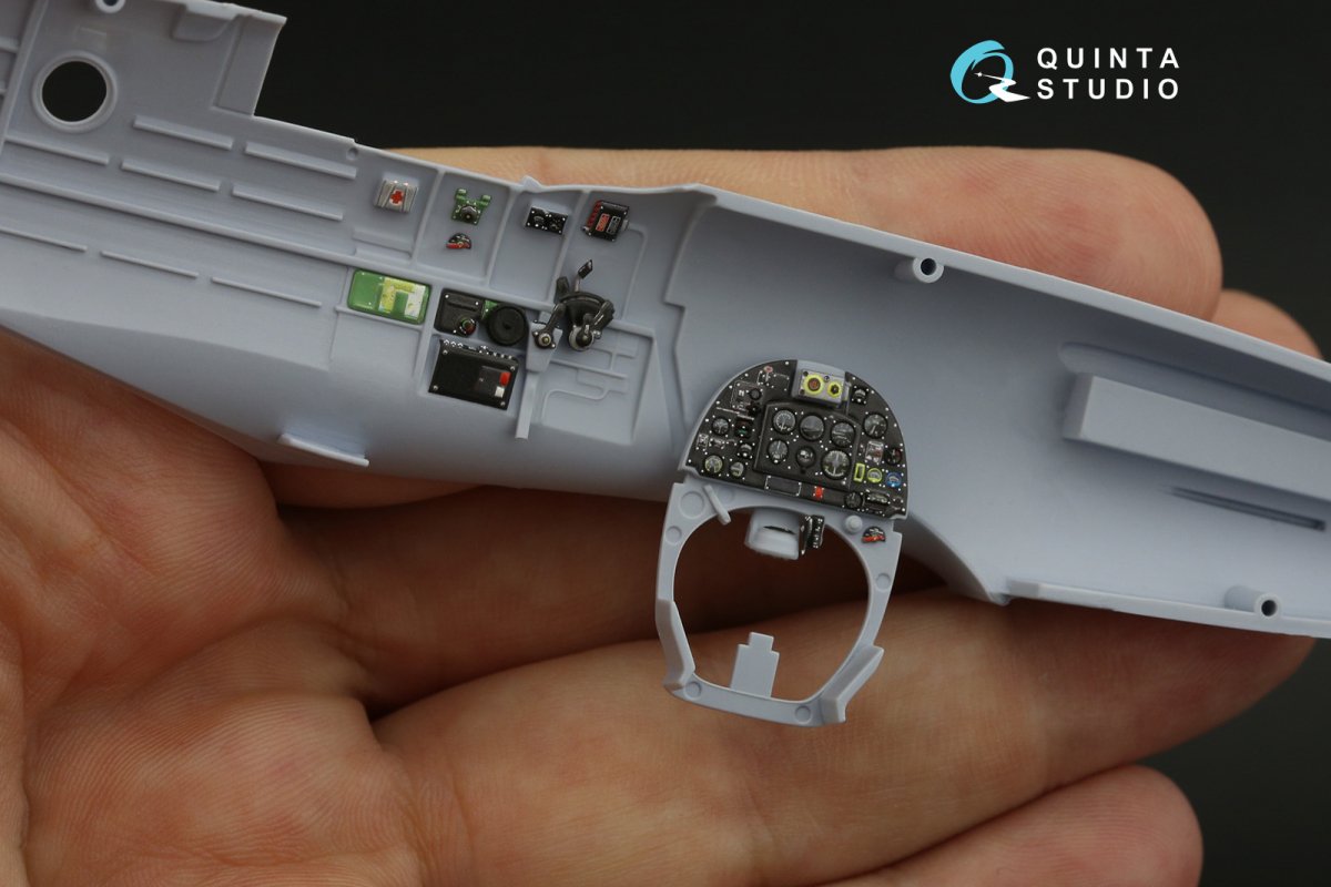 Quinta Studio QD48144 Spitfire PR.XIX 3D-Printed &amp;amp; coloured Interior on decal paper (Airfix) 1/48 – Bild 8