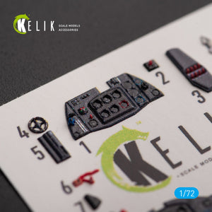 KELIK K72145 Me 163 B/S Komet - interior 3D decals for Hobby 2000/Academy kit 1/72 – imagen 2