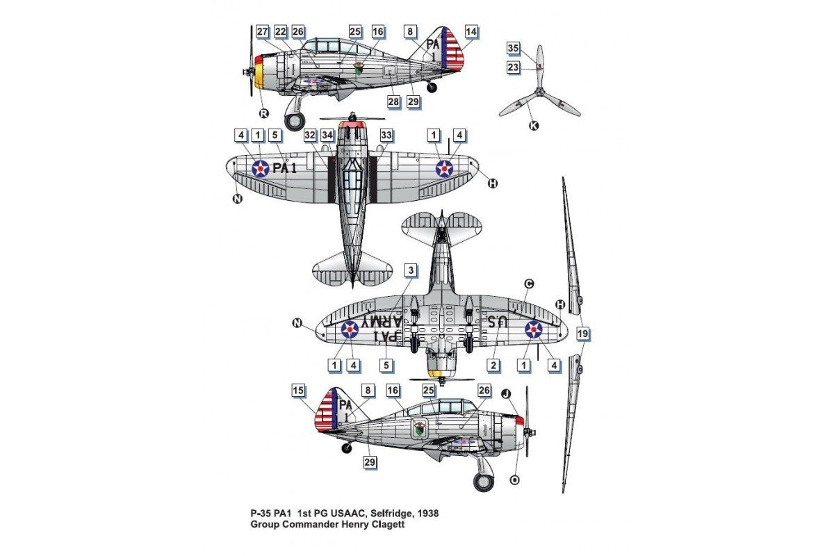 Dora Wings 48012 Seversky P-35 1/48 – image 7
