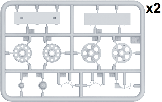 MiniArt 37033 T-34/85 SEA STAR WHEELS SET 1/35 – zdjęcie 3