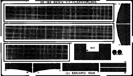 Eduard 35183 Sd. Kfz.7/1 Flakvierling 1/35 Tamiya – image 3