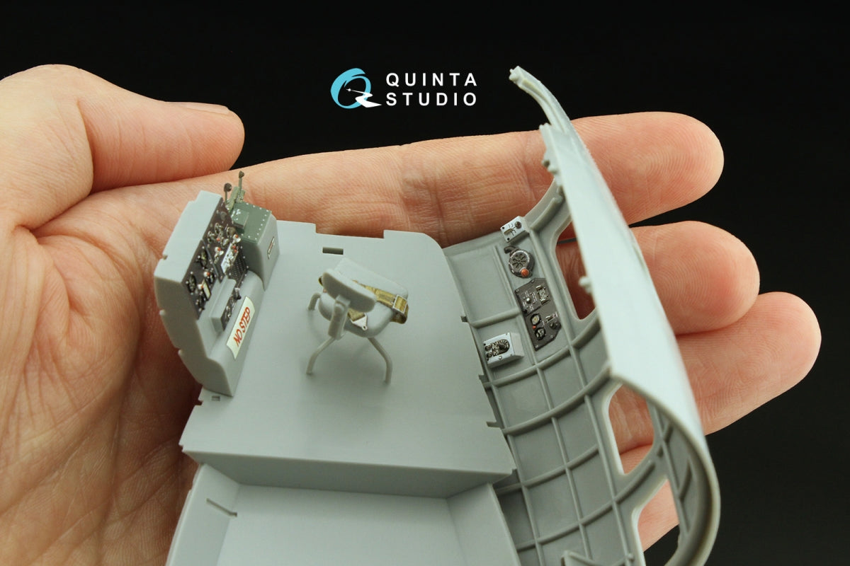 Quinta Studio QD32236 Boeing B-17E/F Navigator, bombardier, waist and tail gunners compartments. 3D-Printed coloured Interior (HK models) 1/32 – immagine 9