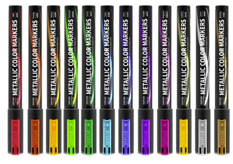 DSPIAE MKA-03 Super Metallic Color Marker Yellow – zdjęcie 2