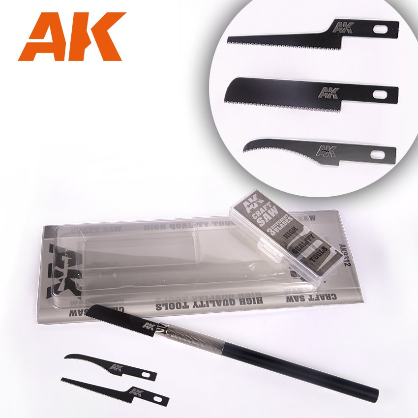 AK Interactive AK9312 ENSEMBLE DE SCIES ARTISANALES (3 LAMES) 