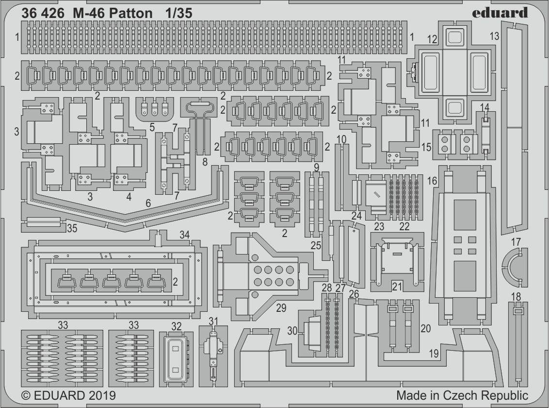 Eduard 36426 M-46 Patton 1/35 TAKOM