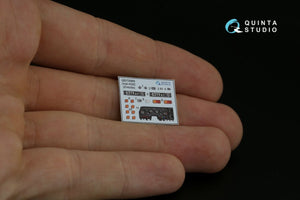 Quinta Studio QD72069 Ural-4320 3D-Printed &amp;amp; colored Interior on decal paper (Zvezda) 1/72 – image 5