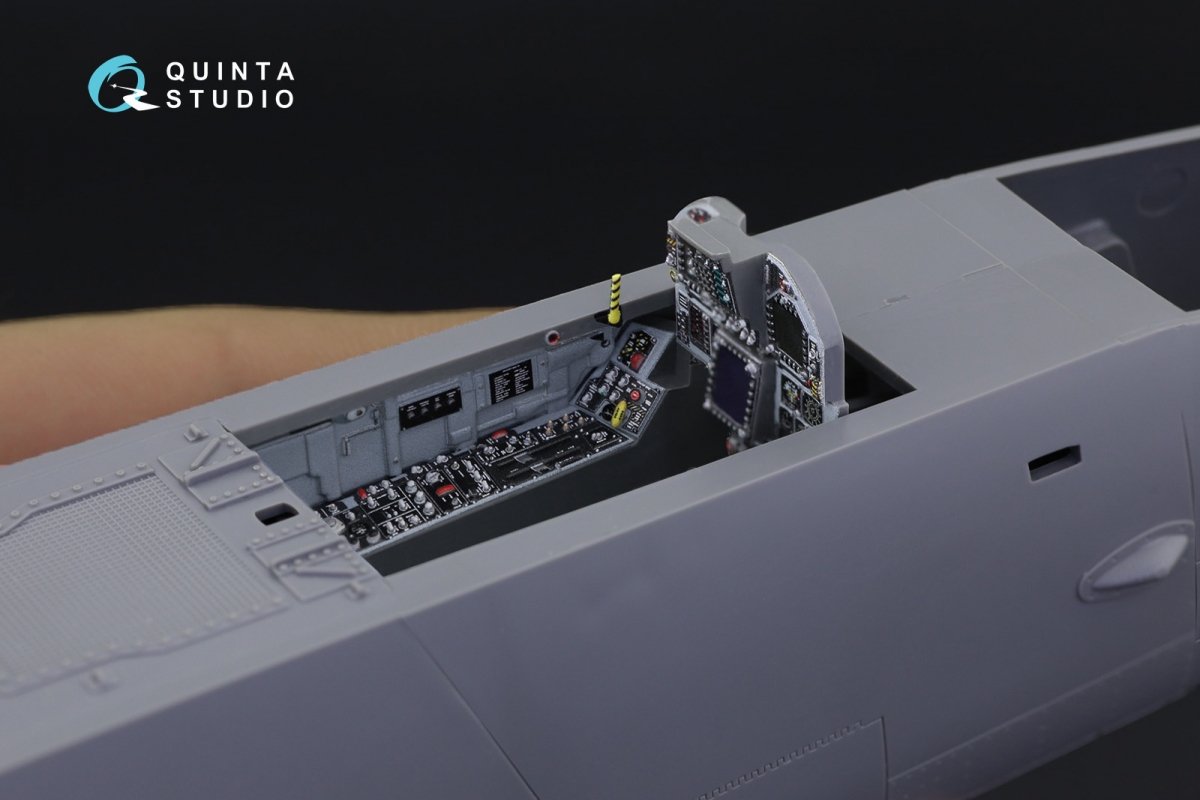 Quinta Studio QD32101 F/A-18C Early 3D-Printed &amp;amp; coloured Interior on decal paper (for Academy kit) 1/32 – immagine 5