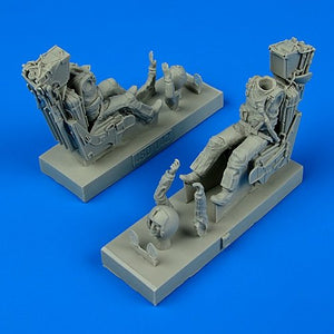 Aerobonus 480142 Figurine de pilote et opérateur de l&amp;#39;US Navy avec sièges éjectables pour F-14A/B Tomcat au 1/48