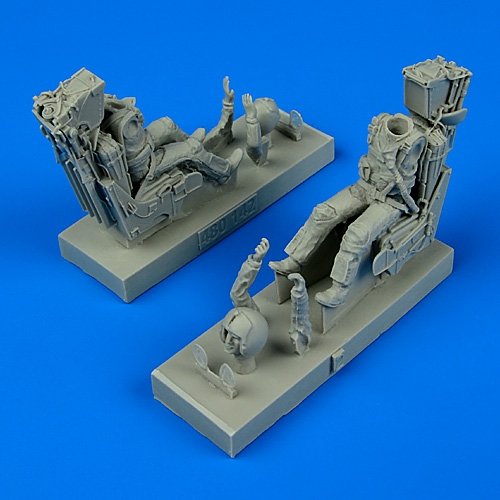 Aerobonus 480142 Figurine de pilote et opérateur de l&amp;#39;US Navy avec sièges éjectables pour F-14A/B Tomcat au 1/48