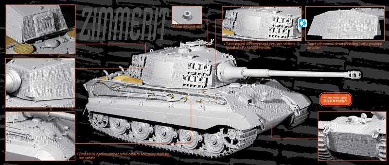 Dragon 6840 Sd.Kfz.182 Kingtiger Henschel Production w/Zimmerit s.Pz.Abt.505 Russia 1944 1/35 – zdjęcie 2