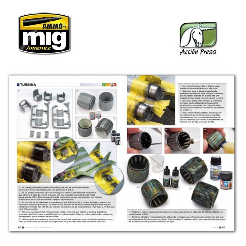 AMMO de Mig Jimenez EURO0014 ESSENTIELS DE MODÉLISATION D&amp;#39;AVIONS (Anglais) – image 4