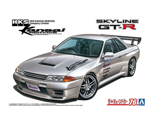 Aoshima 06453 HKS Kansai BNR32 SKYLINEGT-R '90 (NISSAN) 1/24