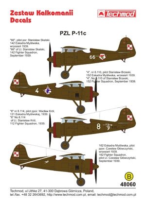 Techmod 48060 - PZL P.11c (1/48)  – image 2