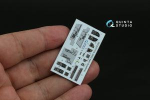 Quinta Studio QD72076 F/A-18A/C early 3D-Printed &amp;amp; coloured Interior on decal paper (Academy) 1/72 – imagen 4