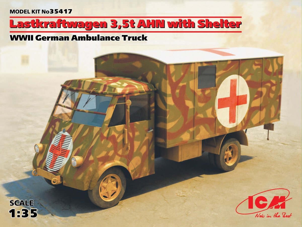 ICM 35417 Lastkraftwagen 3.5 t AHN with Shelter WWII German 1/35