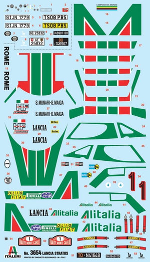 Italeri 3654 LANCIA STRATOS HF 1/24 – Bild 3
