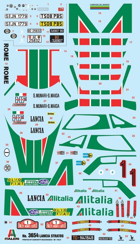 Italeri 3654 LANCIA STRATOS HF 1/24 – Bild 3