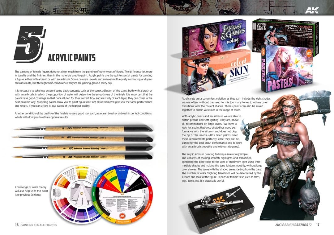 AK Interactive AK520 Apprentissage 12 Peinture de figures féminines Anglais – image 10