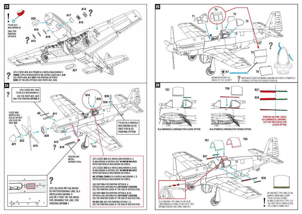 Arma Hobby 70038 P-51 B/C Mustang™ Expert Set 1/72 – immagine 10