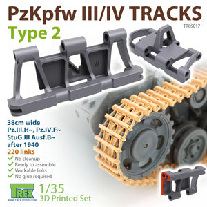 T-Rex Studio TR85017 PzKpfw.III/IV Tracks Type 2 1/35
