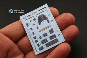 Quinta Studio QD48092 Ju 87D/G 3D-Printed &amp;amp; coloured Interior on decal paper (for Hasegawa kit) 1/48 – imagen 4
