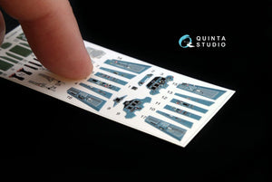Quinta Studio QD72012 Su-30SM 3D-Printed &amp;amp; coloured Interior on decal paper (for Zvezda kit) 1/72 – immagine 4