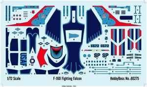Hobby Boss 80275 F-16D Fighting Falcon 1/72 – zdjęcie 3