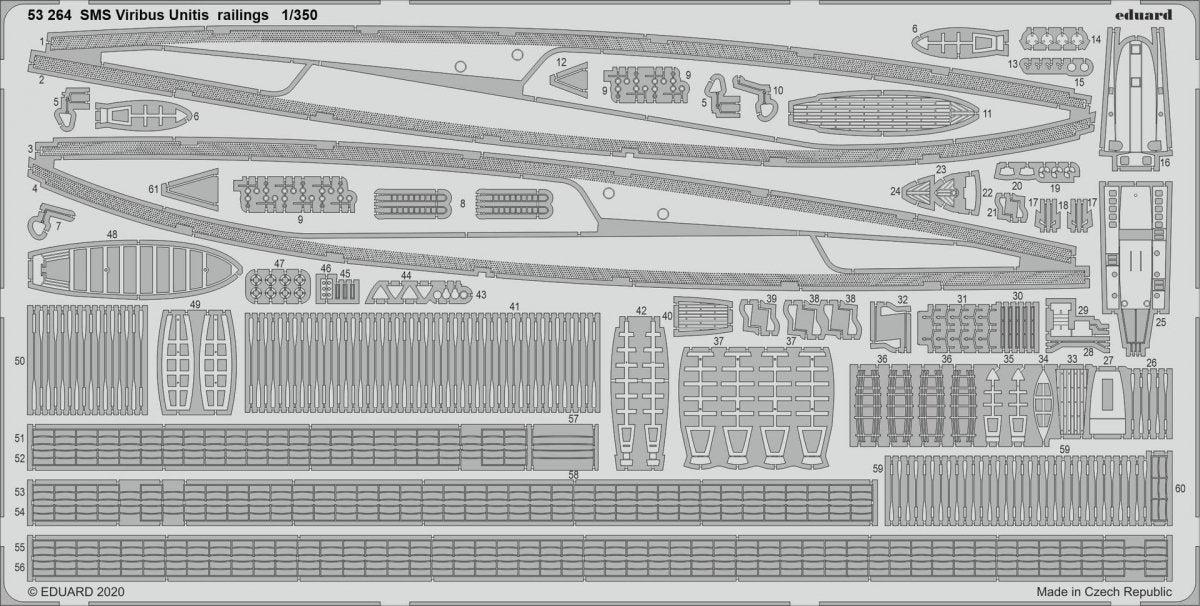 Eduard BIG5358 SMS Viribus Unitis for TRUMPETER 1/350 – immagine 4