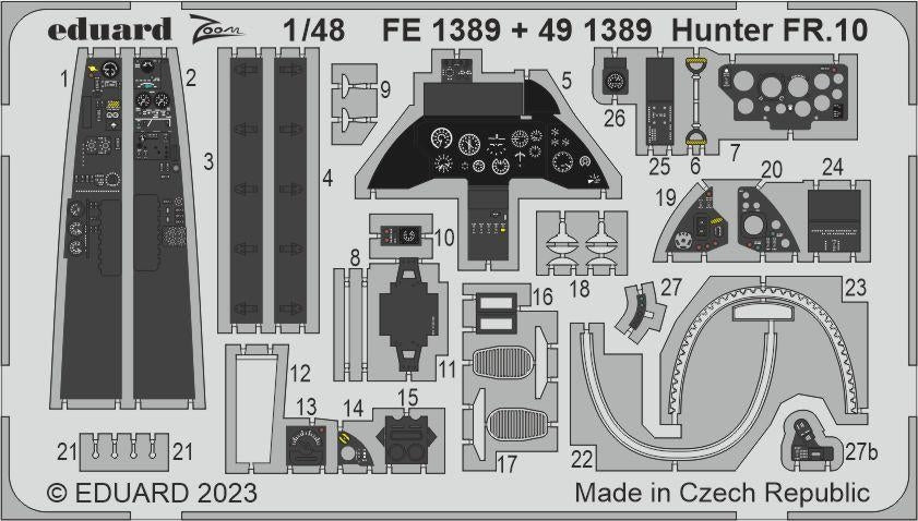 Eduard FE1389 Hunter FR.10 Airfix 1/48