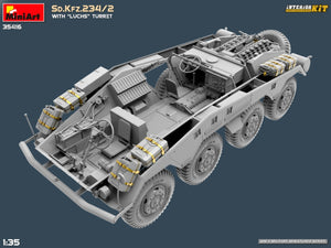MiniArt 35416 Sd.Kfz.234/2 WITH LUCHS TURRET. INTERIOR KIT 1/35 – zdjęcie 13