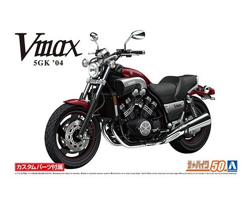 Aoshima 06313 Yamaha 5GK Vmax &amp;#39;04 avec pièces personnalisées 1/12