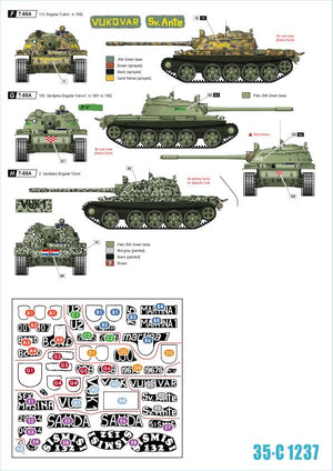 Star Decals 35-C1237 Domovinski Rat / Guerre de la Patrie 1991-95. T-55A. 1992-93 1/35 – image 2