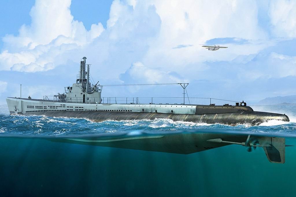 Hobby Boss 83524 U.S. Navy Submarine &amp;quot;Little Shark&amp;quot; SS-212 1944 1/350