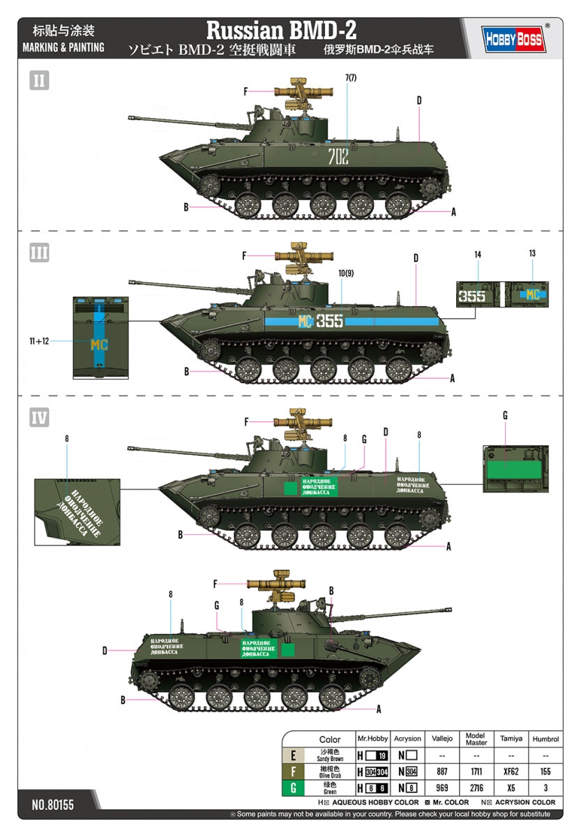 Hobby Boss 80155 BMD-2 russe au 1/35 – image 4