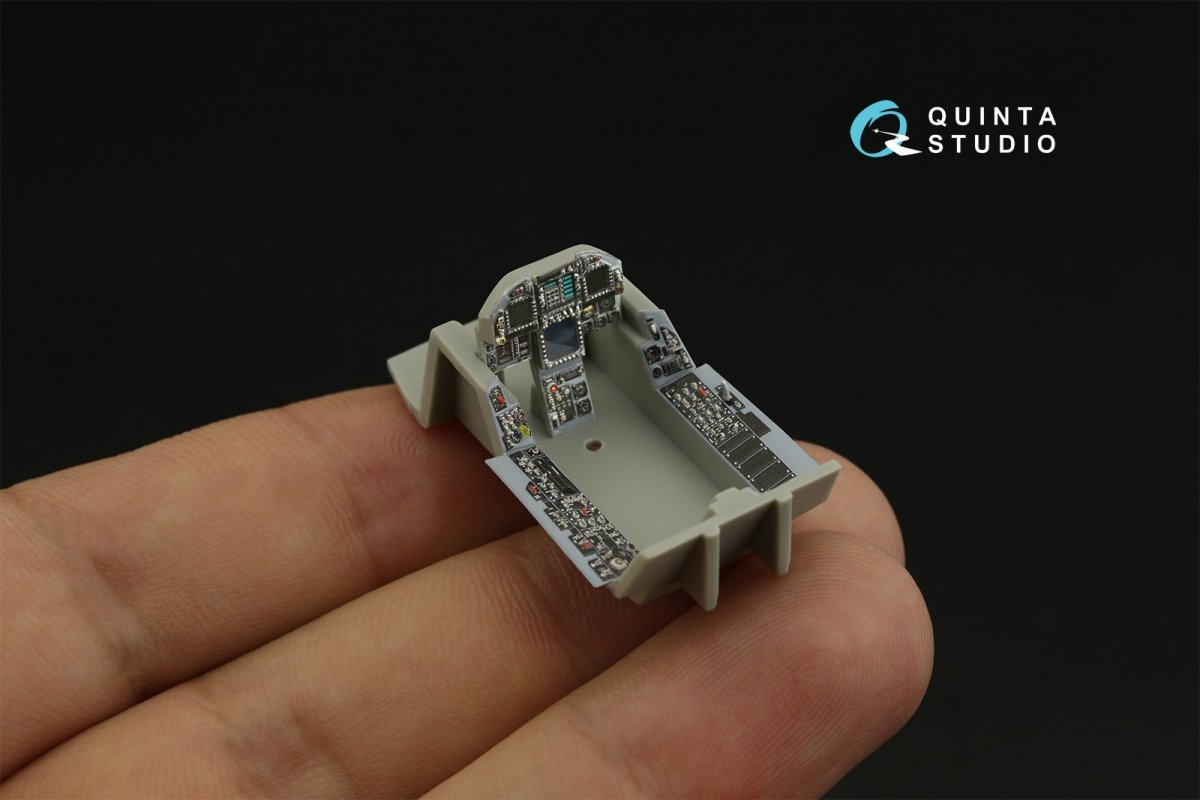 Quinta Studio QDS-48279 F/A-18C early 3D-Printed &amp;amp; coloured Interior on decal paper (HobbyBoss)(Small version) 1/48 – imagen 7