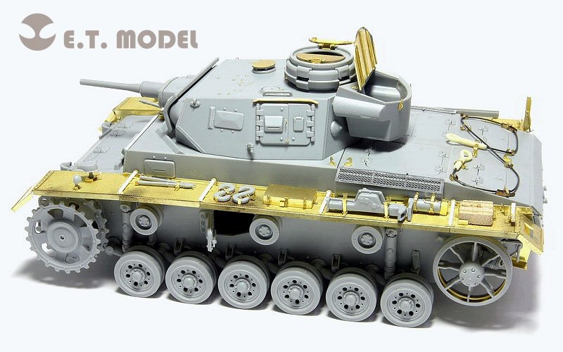 Garde-boue ET Model EA35-010 pour char allemand Pz.Kpfw.III Ausf.HN de la Seconde Guerre mondiale, compatible avec la maquette DRAGON au 1/35