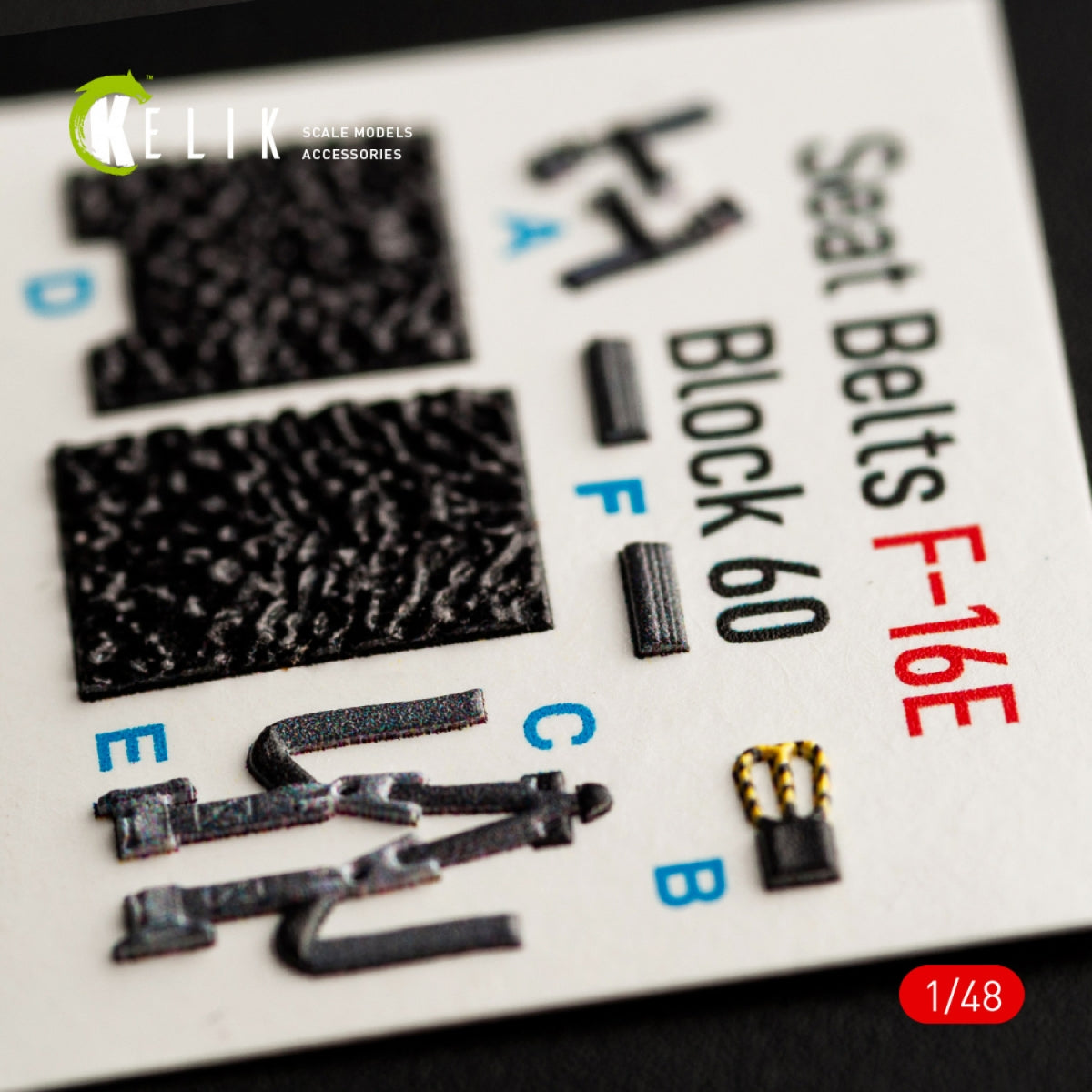 KELIK K48060 F-16E DESERT VIPERS BLOCK 60 INTERIOR 3D DECALS FOR KINETIC KIT 1/48 – immagine 3