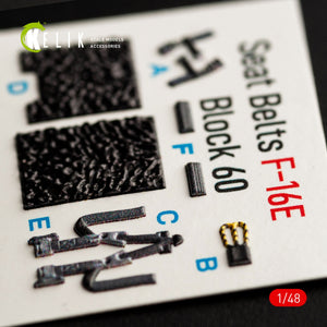 KELIK K48060 F-16E DESERT VIPERS BLOCK 60 INTERIOR 3D DECALS FOR KINETIC KIT 1/48 – immagine 3