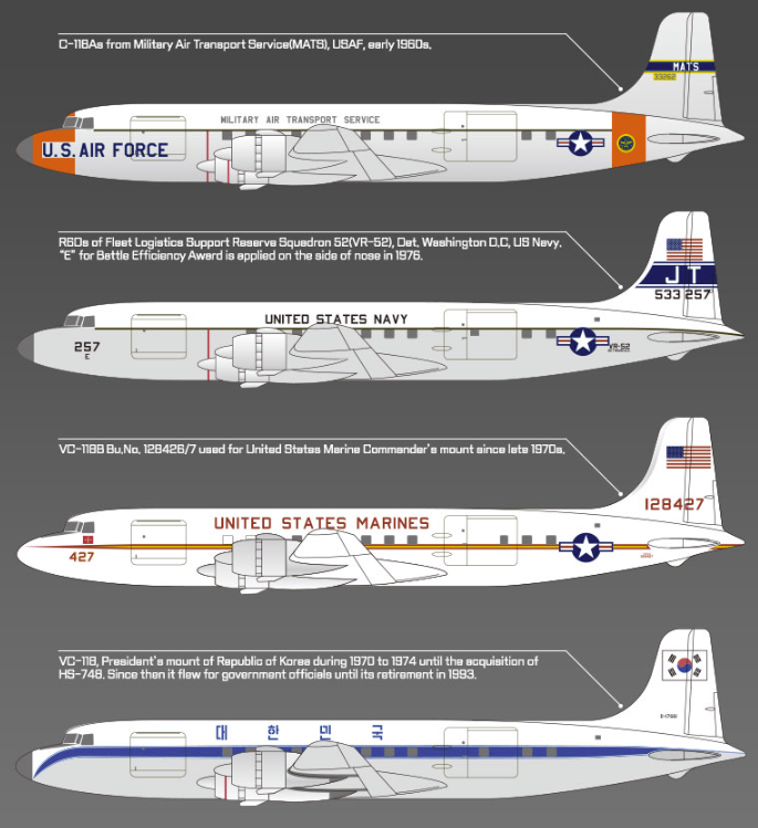 Academy 12634 USAF C-118 Liftmaster 1/144 – image 4