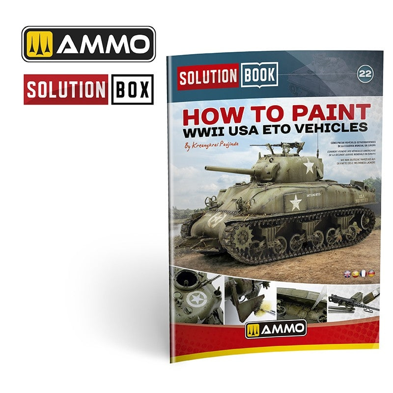 AMMO by Mig Jimenez 7728 SOLUTION BOX 22 – WWII USA ETO. Colors and Weathering System – imagen 4