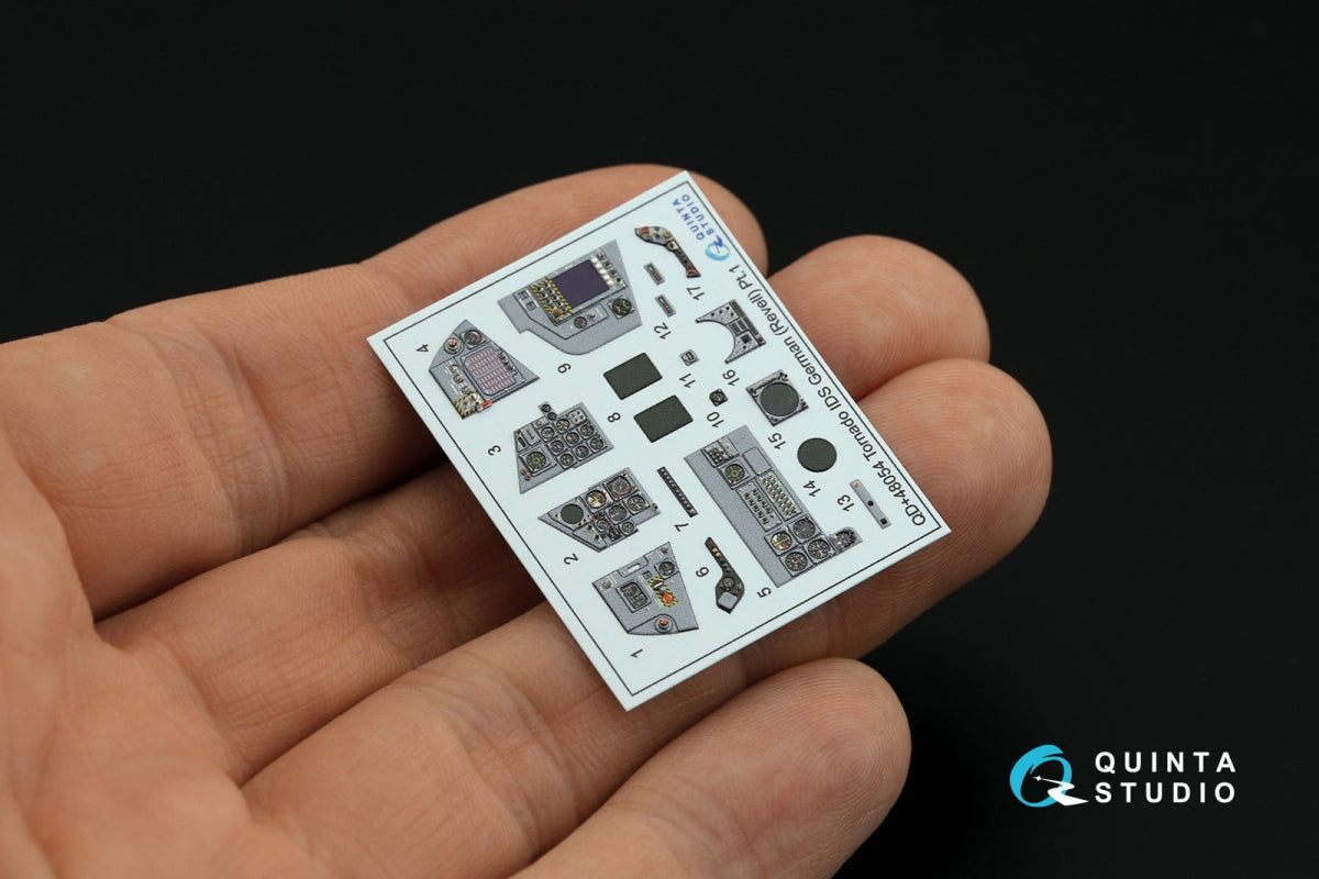 Quinta Studio QDS+48054 Tornado IDS German 3D-Printed &amp;amp; coloured Interior on decal paper (Revell) (small version) (with 3D-printed resin parts) 1/48 – Bild 6
