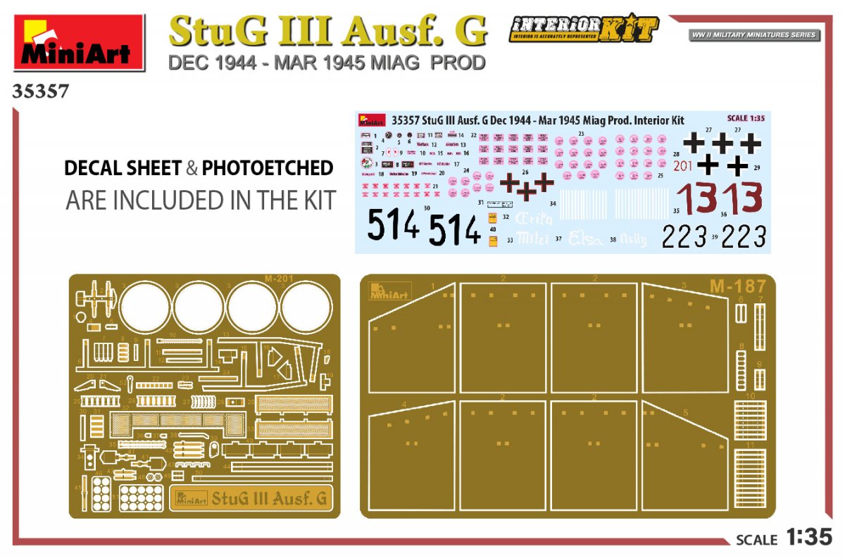 MiniArt 35357 StuG III Ausf. G DEC 1944 – MAR 1945 MIAG PROD. INTERIOR KIT 1/35 – immagine 2