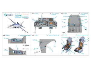 Quinta Studio QD+72116 Su-24M 3D-Printed coloured Interior on decal paper (Zvezda) (with 3D-printed resin part) 1/72 – Bild 11