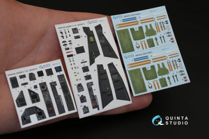 Quinta Studio QD32014 Mirage 2000B-5 (2000-5BGM Mk2) 3D-Printed &amp;amp; coloured Interior on decal paper (for Kitty Hawk kit) 1/32 – imagen 2
